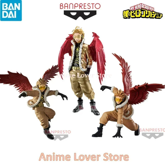 In Stock Original Bandai Banpresto My Hero Academia Takami Keigo Hawks Anime Figure Toys For Kids Gifts Collectible Model